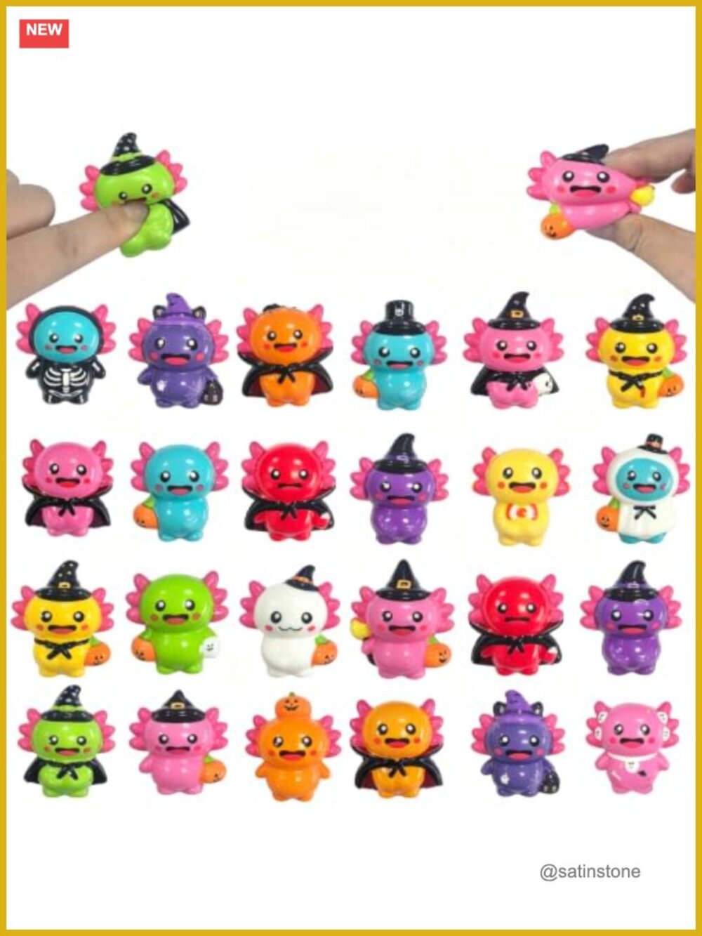 Squishy Stress Relief Fidget Toy Set of 24 Slow Rising Halloween